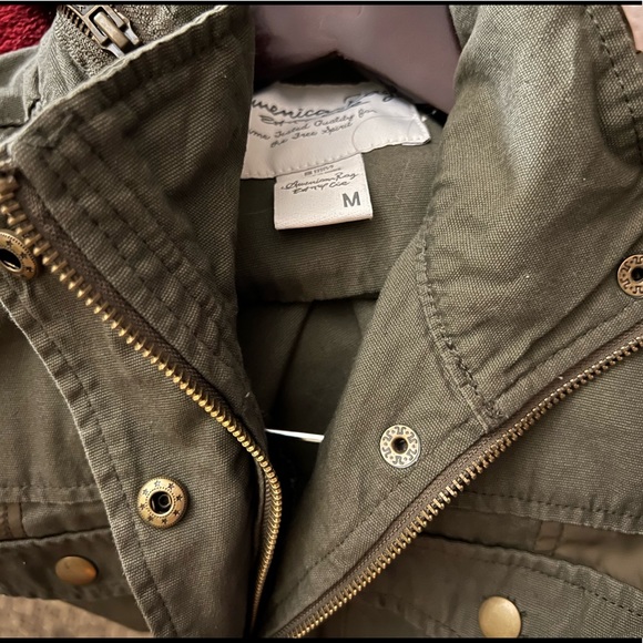 American Rag Olive Green Military Utility Jacket - Picture 4 of 16